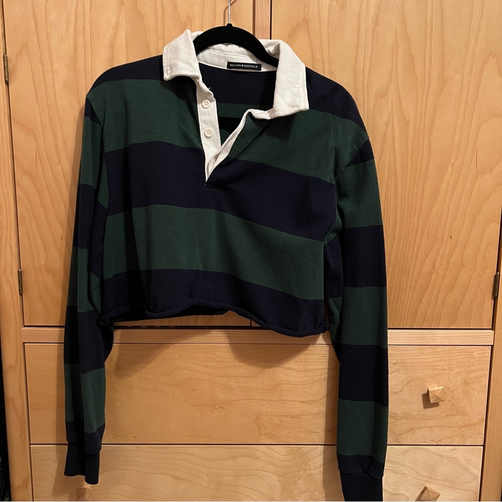 brandy melville cropped polo